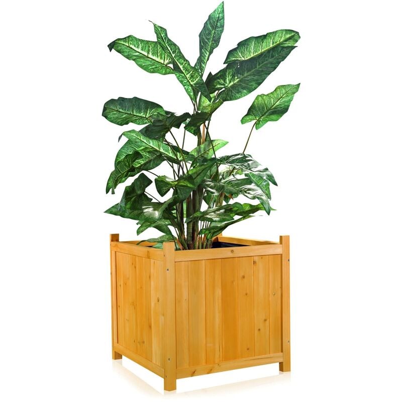 foto del prodotto mucola pianta scatola di fioriera trogolo fiore vaso da giardino vaso in legno piantatrice angolare