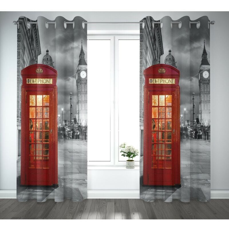 foto del prodotto tex family tenda tendone tendaggio city confezionata cm. 140x290 londra telephone notte