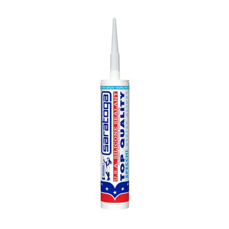foto del prodotto silicone usa white neutro specchi 280ml cartuccia saratoga