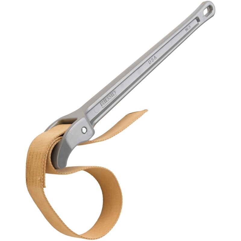 foto del prodotto 31360 giratubi in alluminio a nastro numero 5, giratubi a nastro con capacit regolabile da 12 cm con nastro da 75 cm ridgid