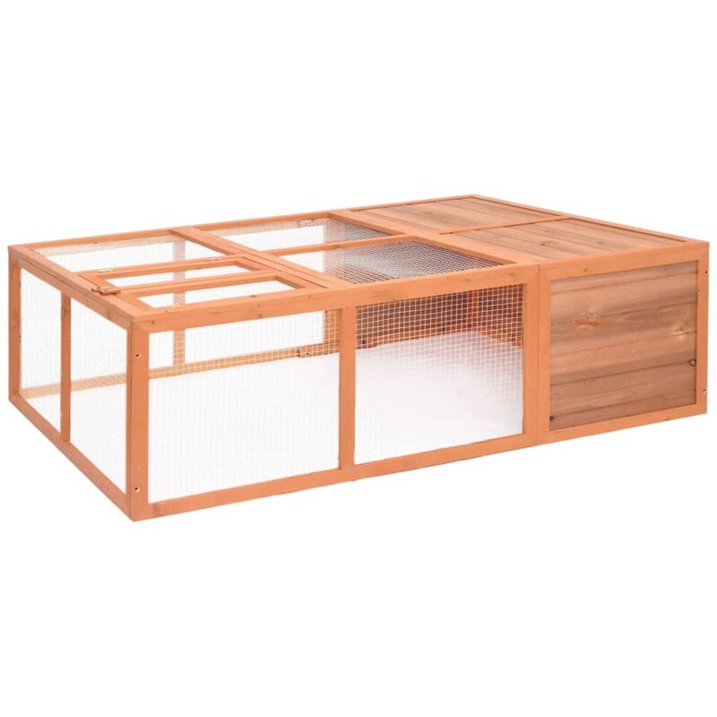 foto del prodotto vidaxl gabbia per animali da giardino 150x100x50 cm massello di abete