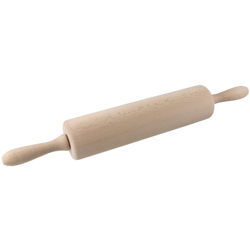 foto del prodotto 31540 mattarello in legno, mattarello con manici per impastare e stendere pasta fresca, accessori da cucina, utensili da cucina per pasticceria,