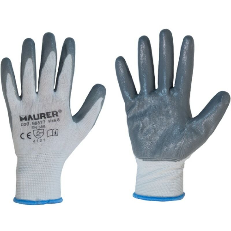 foto del prodotto guanti lavoro nitrile grigio glovex tg. 7 maurer cf. cavali