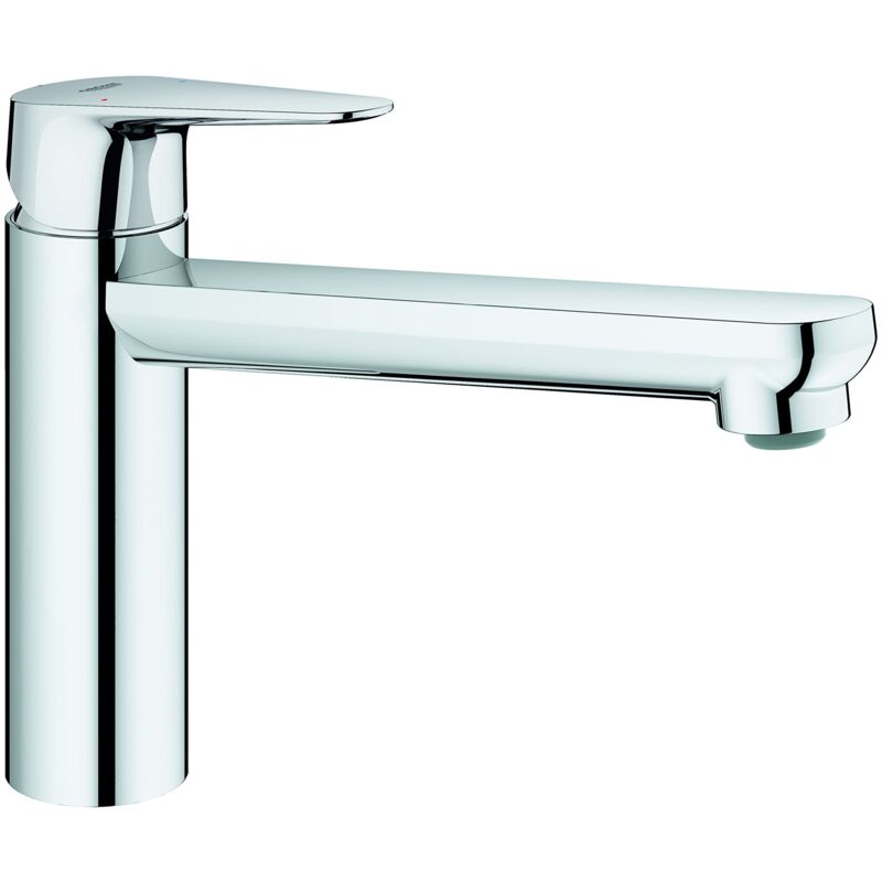 foto del prodotto 31717000 quickfix start curve, miscelatore monocomando per lavello, angolo di rotazione 140 , bocca media, sistema di installazione semplice, cromo