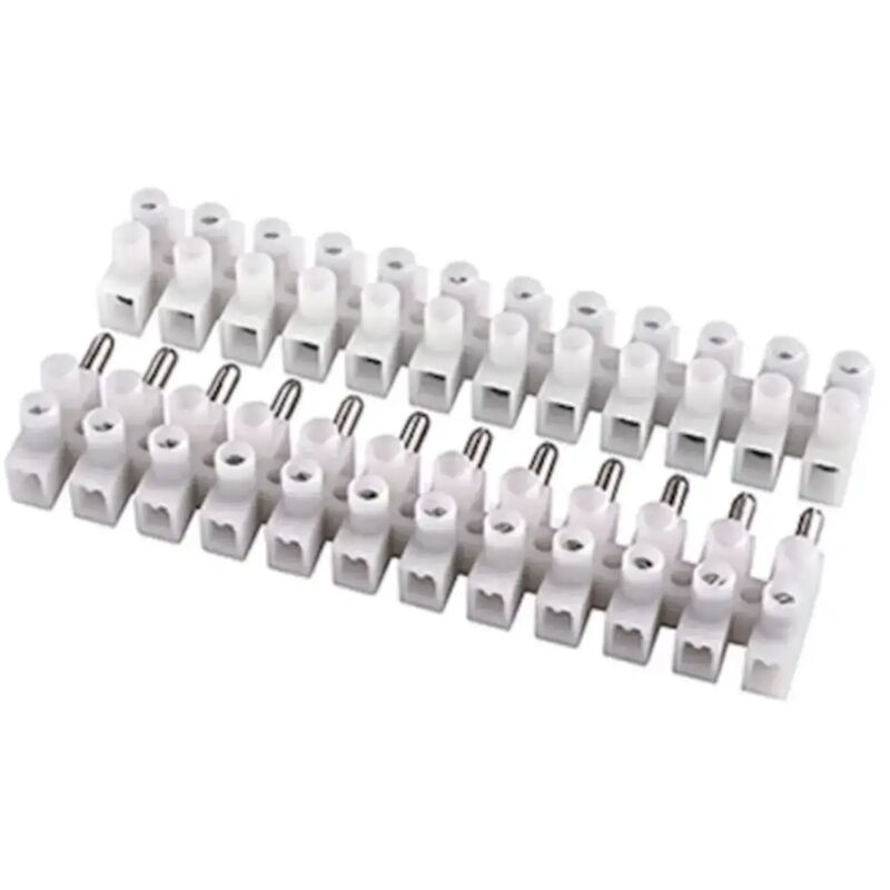 foto del prodotto morsettiera elettrica mammut doppia innesto rapido bianco 6 mm