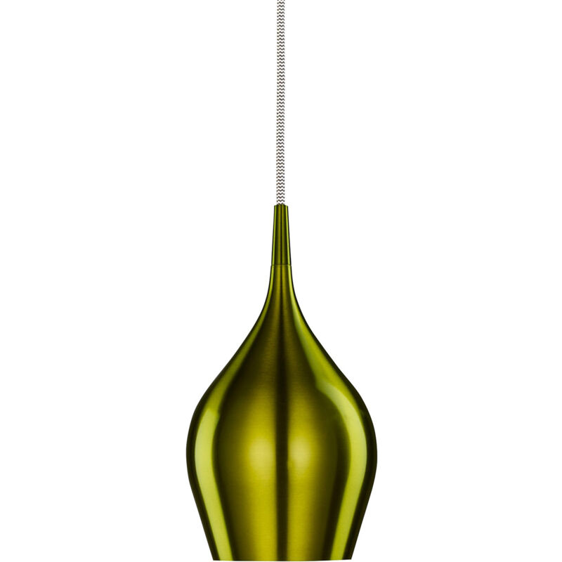 foto del prodotto searchlight lampadario contemporaneo vibrante alluminio verde 12 luci e14