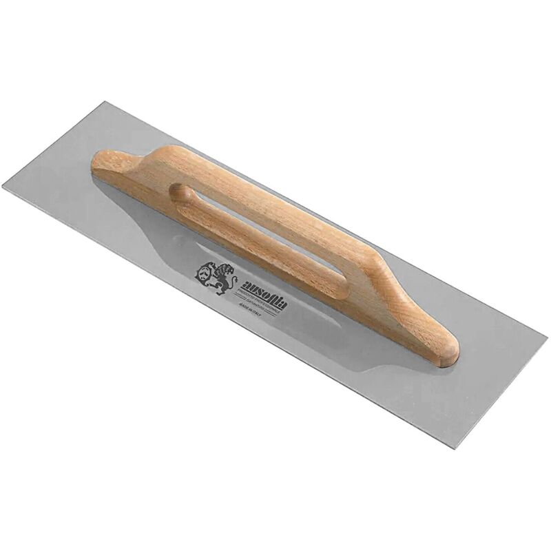 foto del prodotto ausonia 42080 frattazzo stucco lama acciaio manico legno 48x14 cm
