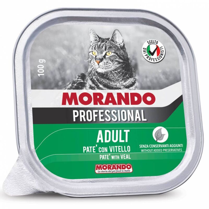 foto del prodotto 32 x cibo gatto morando vsc 100 g vitello e pollo