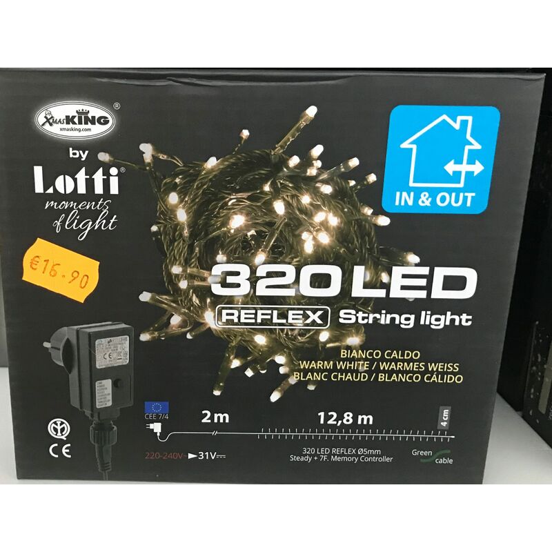 foto del prodotto 320 led bianco caldo lotti