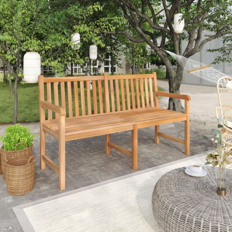 foto del prodotto vidaxl panchina da giardino 150 cm in legno massello di teak