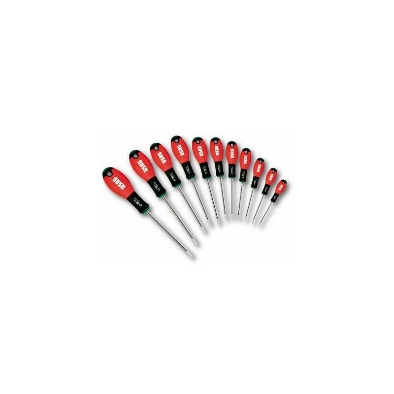 foto del prodotto 322 tx s11 usag serie di 11 giraviti con impronta torx 
