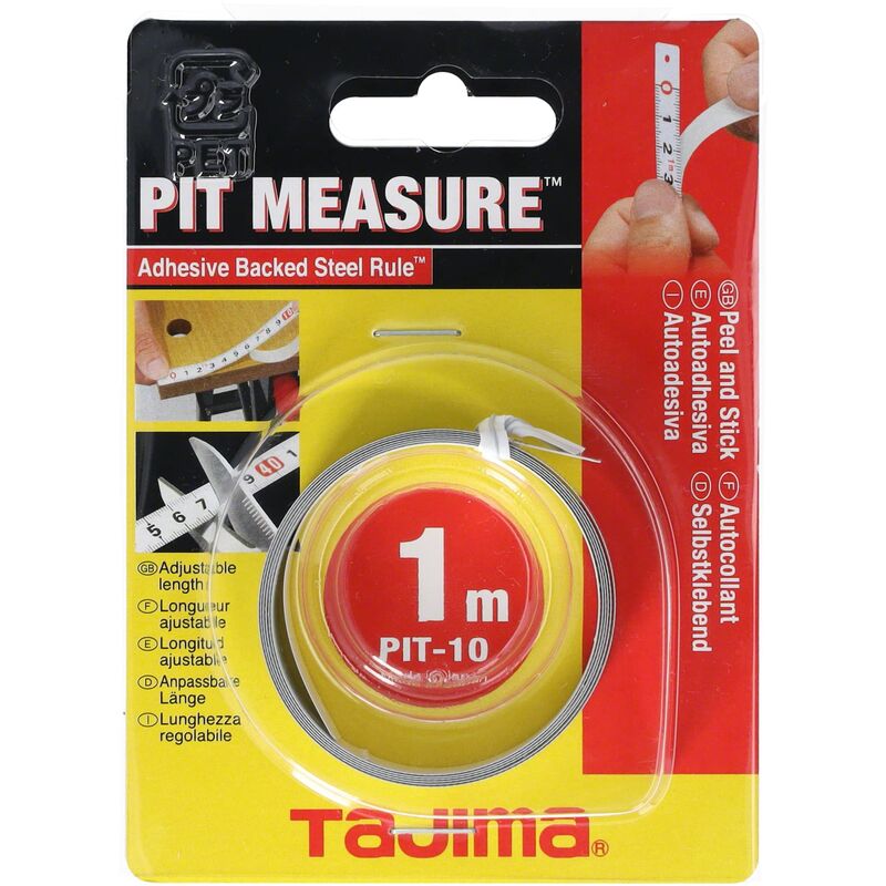 immagine 0 del prodotto tajima pit 10bl misuratore convesso per fossa da 1 m, larghezza 13 mm, scala metrica