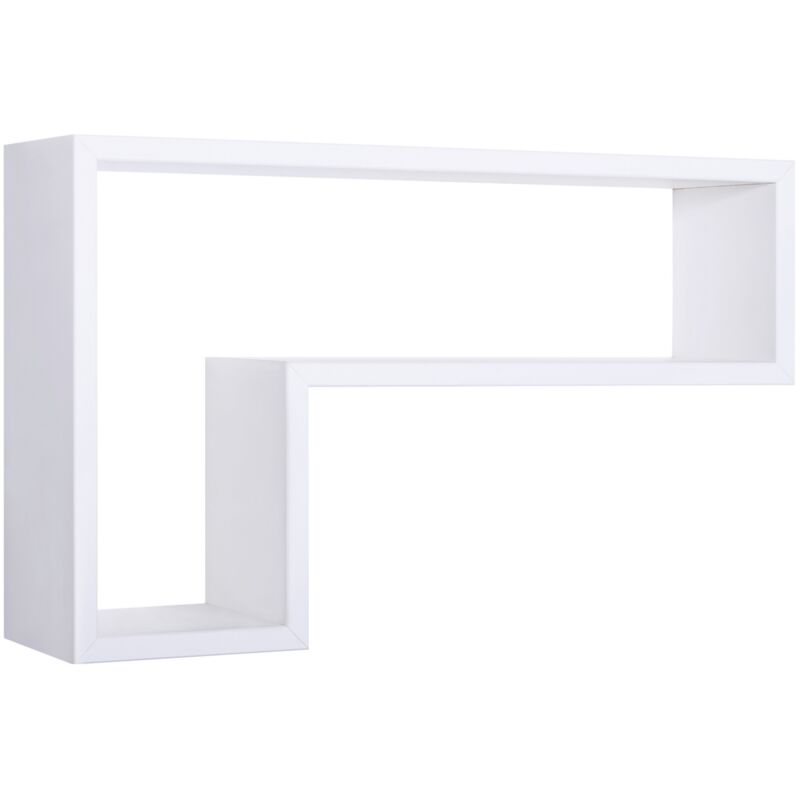 foto del prodotto mensola parete rettangolare bianco scaffale salotto soggiorno camera lettera