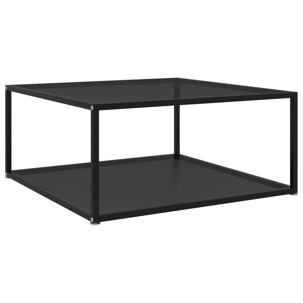 foto del prodotto 322893 coffee table black 80x80x35 cm tempered glass cod mxl 7995