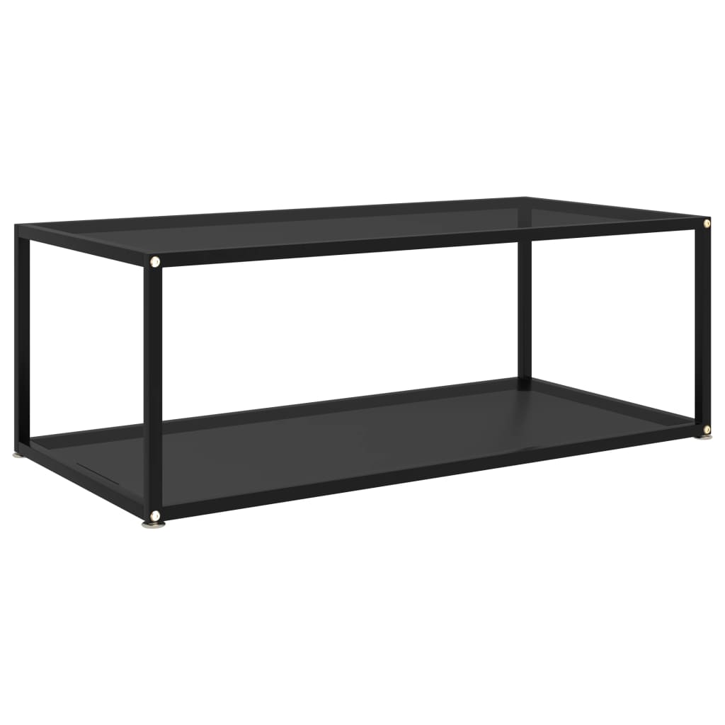foto del prodotto 322898 coffee table black 100x50x35 cm tempered glass cod mxl 18368