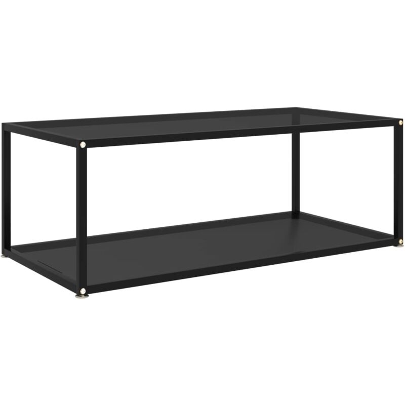 foto del prodotto 322898 vidaxl coffee table black 100x50x35 cm tempered glass