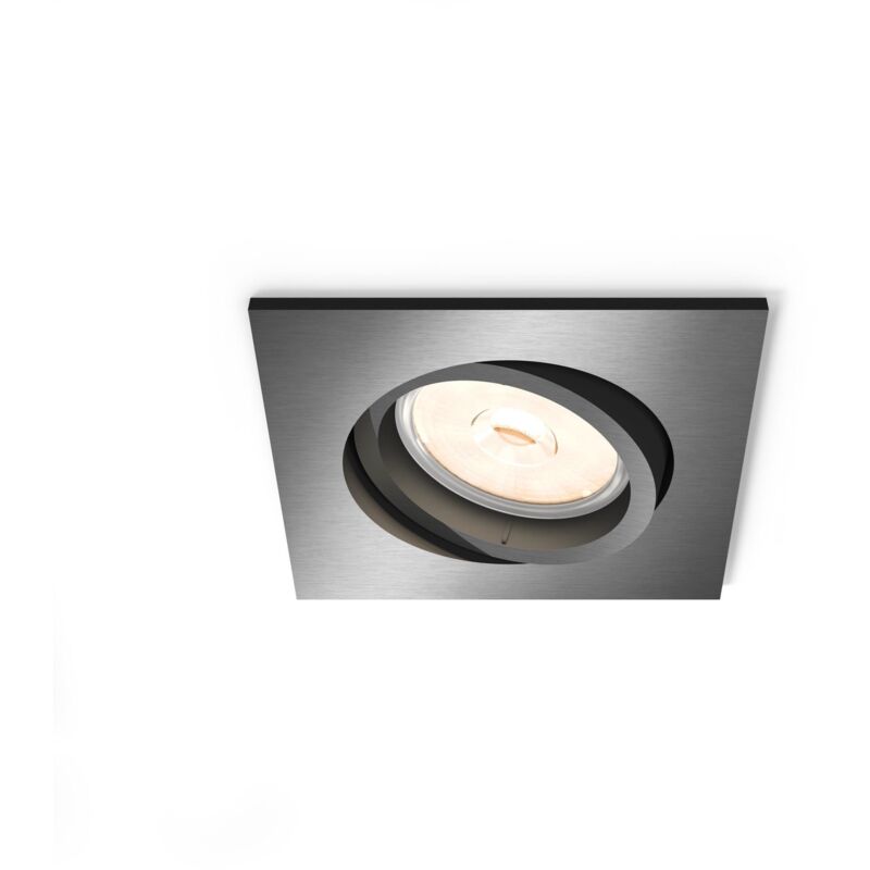 foto del prodotto philips faretto da incasso orientabile grigio antracite senza lampadina