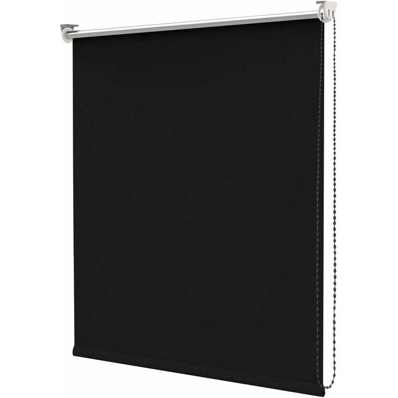 foto del prodotto emmevi mv s.p.a. tenda a rullo avvolgibile porta finestra casa ufficio parete soffitto nero 80x180 cm
