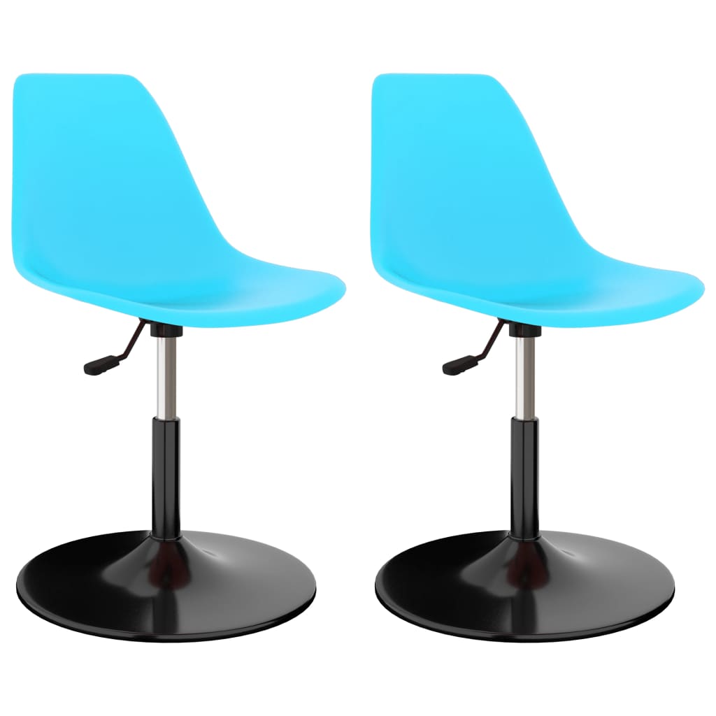 foto del prodotto 324193 swivel dining chairs 2 pcs blue pp