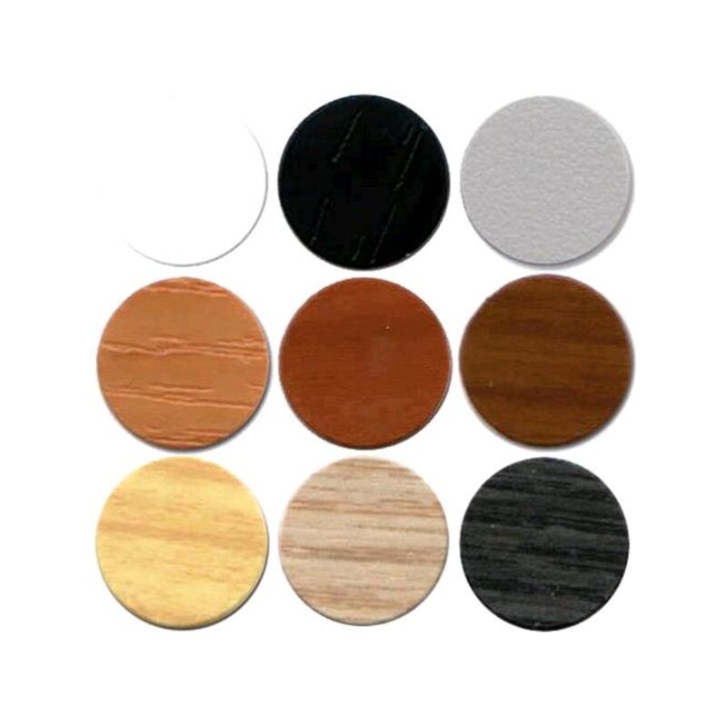 foto del prodotto copriforo adesivo dfl diametro 13 mm colore rovere