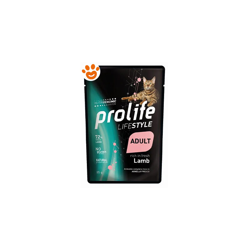foto del prodotto cat lifestyle adult agnello cat lifestyle adult agnello bustina da 85 gr prolife