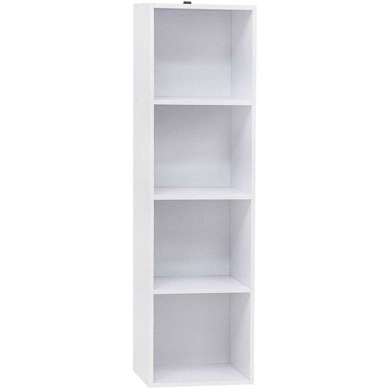 foto del prodotto libreria scaffale legno scompartimenti armadietto per libri fai da te 106 cm woltu