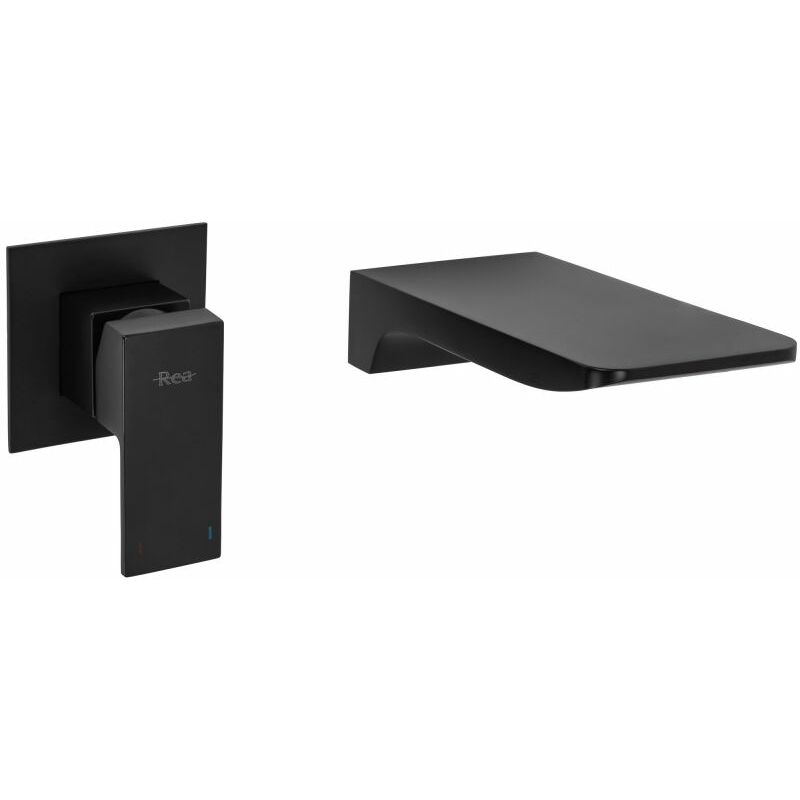 foto del prodotto rubinetto lavabo da parete rea mason black