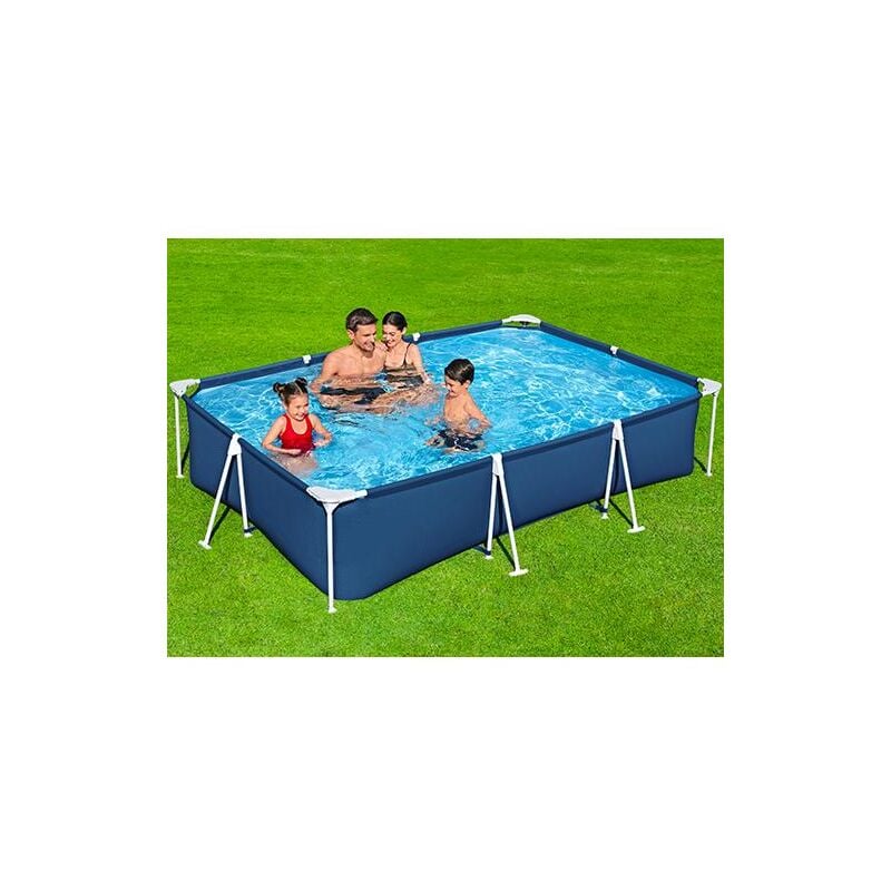 foto del prodotto bestway piscina rigida rett. 56411 alserio pro frame 300x201x66hcm