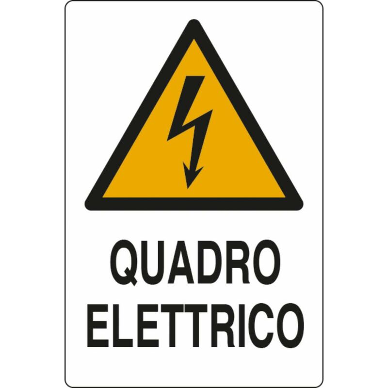 foto del prodotto cartello segnaletica quadro elettrico 30x20