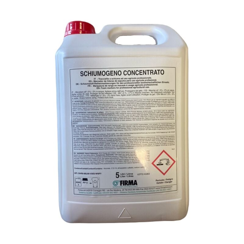 foto del prodotto arag tanica liquido schiumogeno 5l