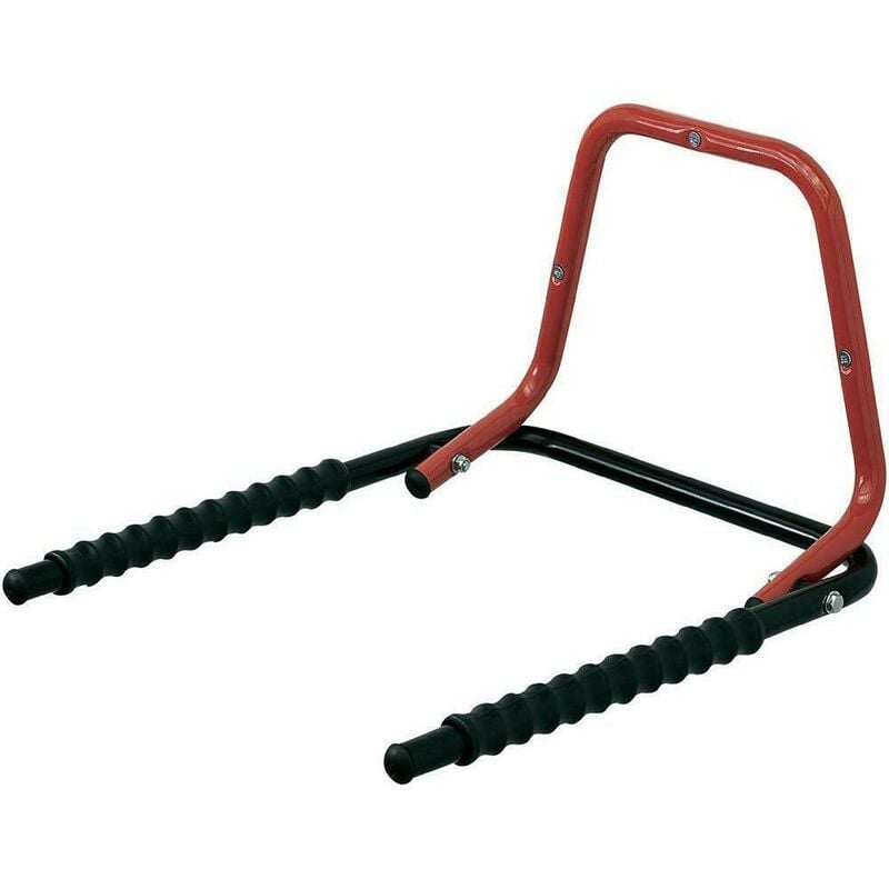 foto del prodotto portabici da muro parete supporto porta bici 2 biciclette pieghevole gommato