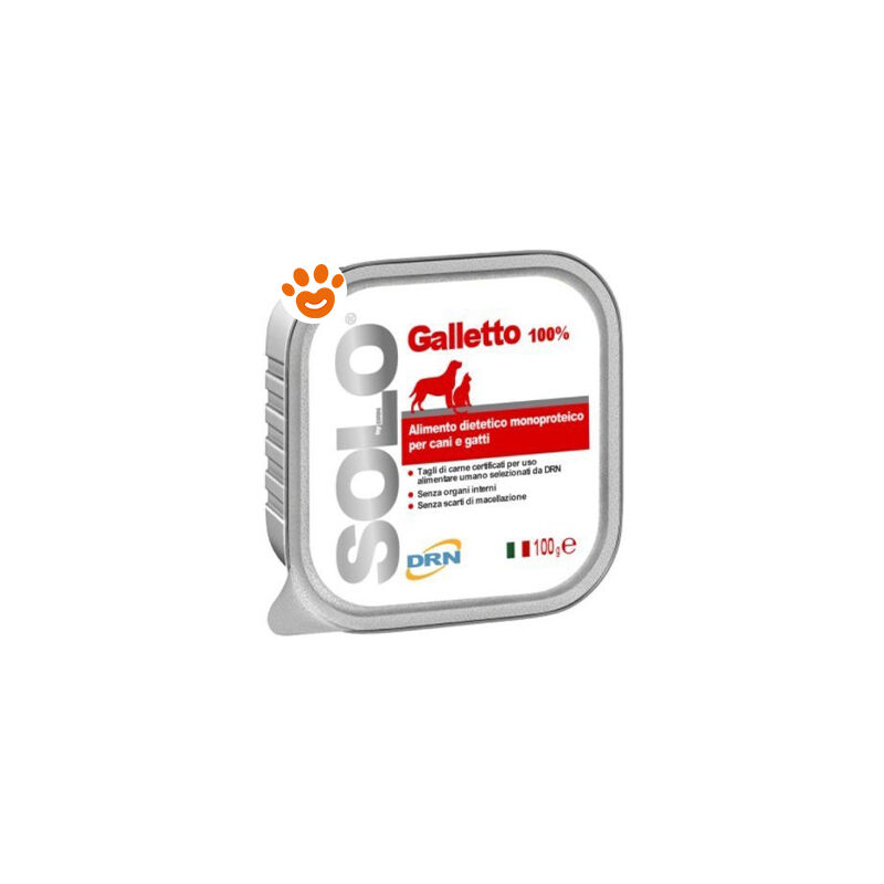 foto del prodotto dog cat solo galletto dog cat solo galletto vaschetta da 100 gr drn