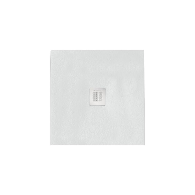 foto del prodotto piatto doccia quadrato 90x90 cm effetto pietra marmoresina stone bianco francia