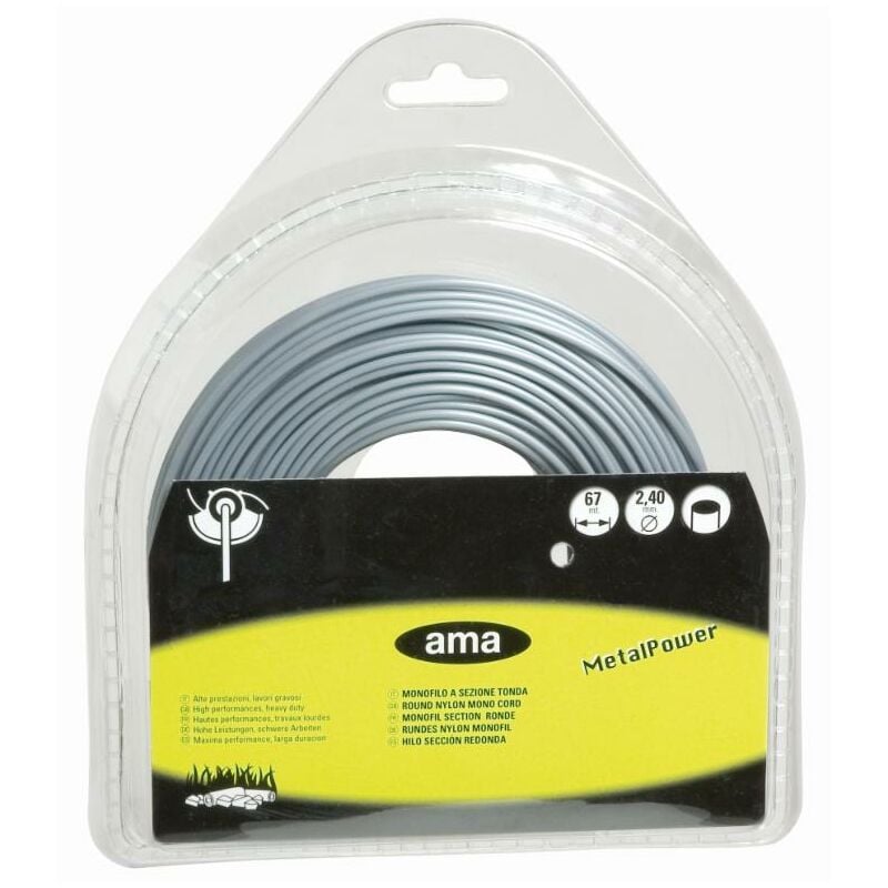 foto del prodotto filo per decespugliatore metal power da 37m sezione tonda 3,3mm