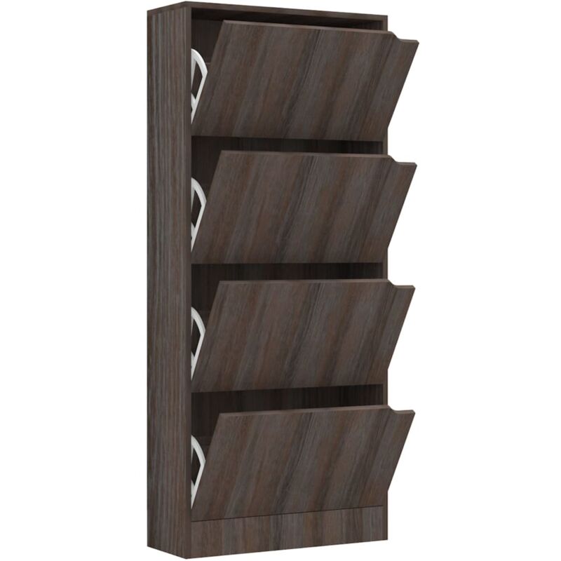 foto del prodotto scarpiera 4 ante grigio rovere sonoma 59x24x136cm multistrato vidaxl grigio