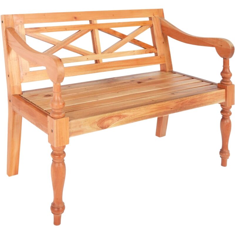 foto del prodotto vidxl panchina batavia 98 cm legno massello di mogano marrone chiaro