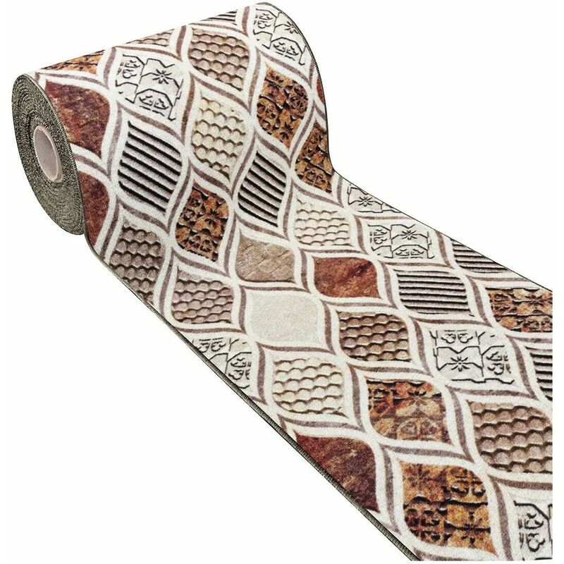 foto del prodotto tappeto cucina moderno parquet maiolica antiscivolo passatoia ingresso 100 made in italy dis d 57x40 cm