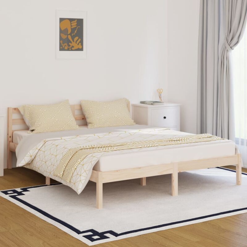 foto del prodotto vidaxl giroletto in legno massello di pino 160x200 cm