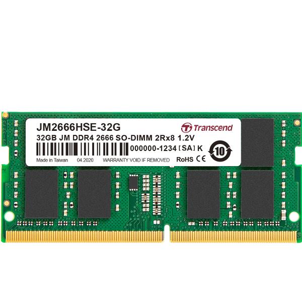 foto del prodotto 32gb jm ddr4 2666mhz so dimm2rx8