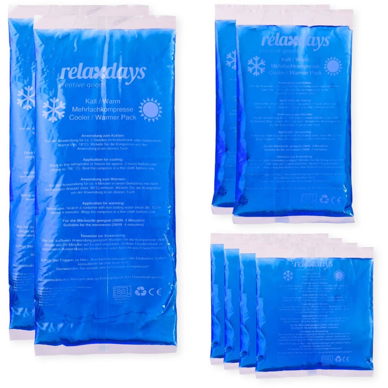 foto del prodotto 32x ghiaccio gel termico, sacchetti, primo soccorso, 3 misure, cuscinetti terapia caldo freddo, sport, blu