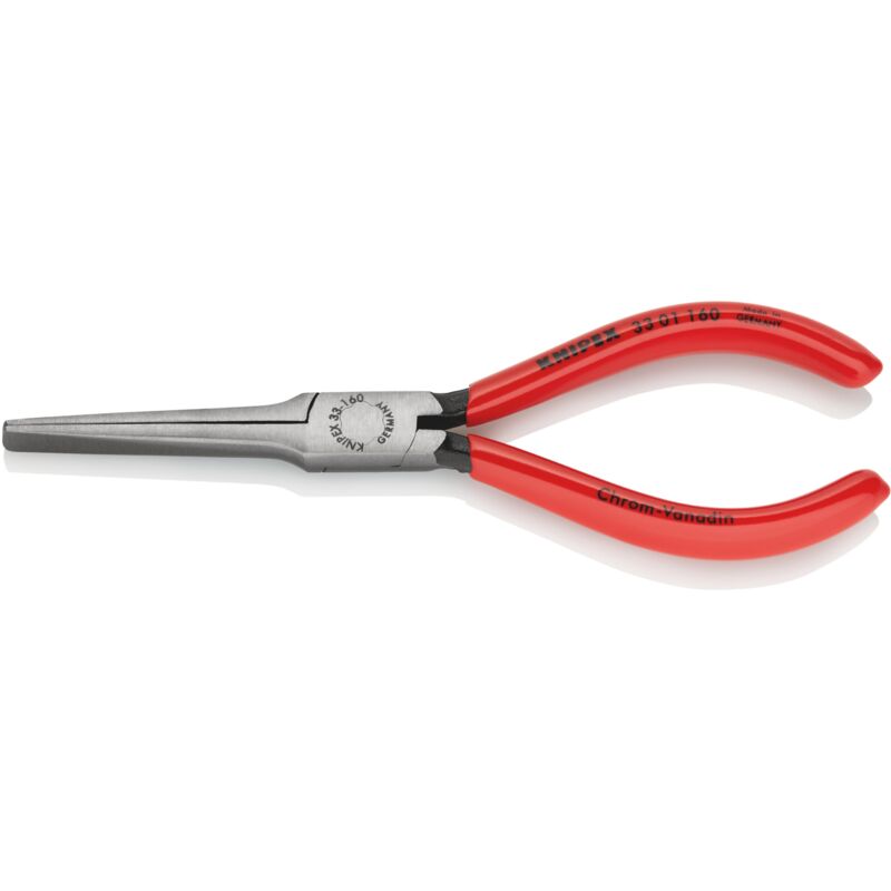 foto del prodotto 33 01 160 pinza per tessitori rivestiti in resina sintetica bonderizzata nera 160 mm