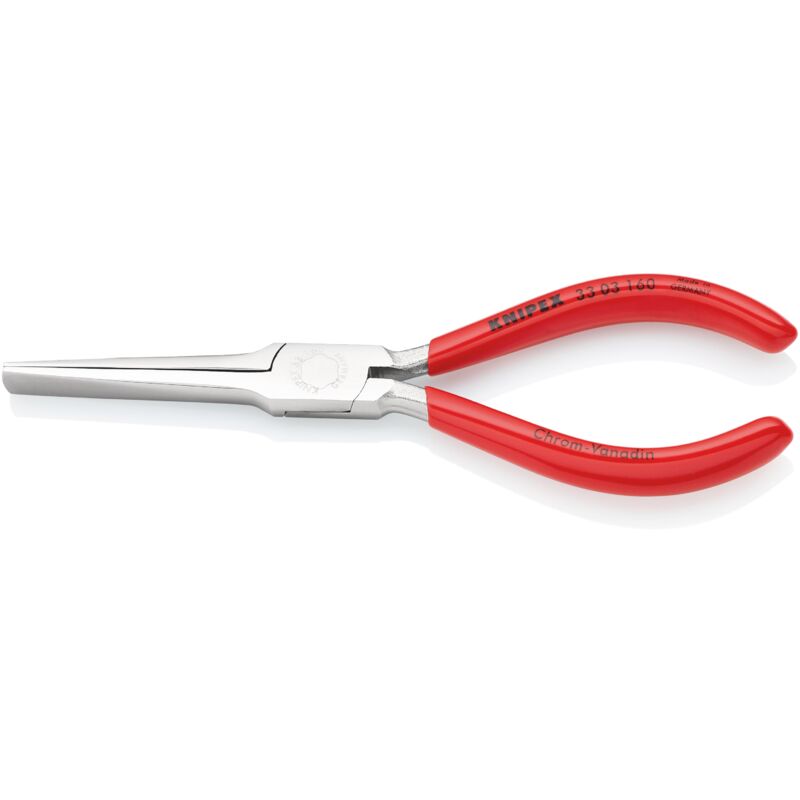 foto del prodotto 33 03 160 pinza per tessitori rivestiti in resina sintetica cromata 160 mm