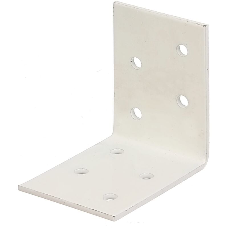 foto del prodotto 330286 330286 raccordo angolare zincato, rivestito in plastica, 50 x 50 x 40 mm, bianco alberts