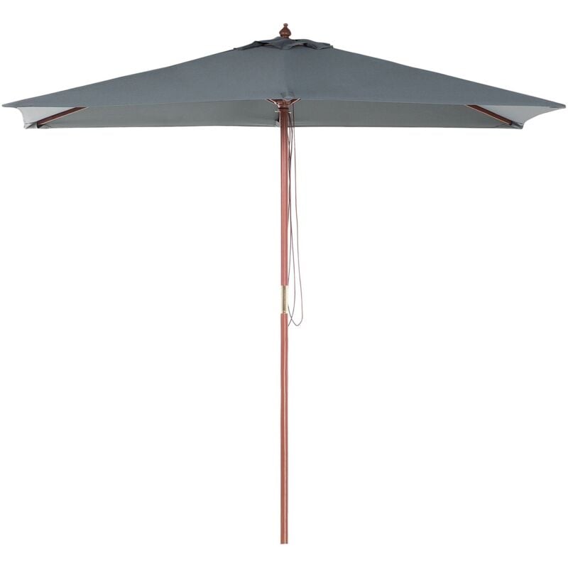 foto del prodotto ombrellone da giardino grigio antracite 144 x 195 cm flamenco
