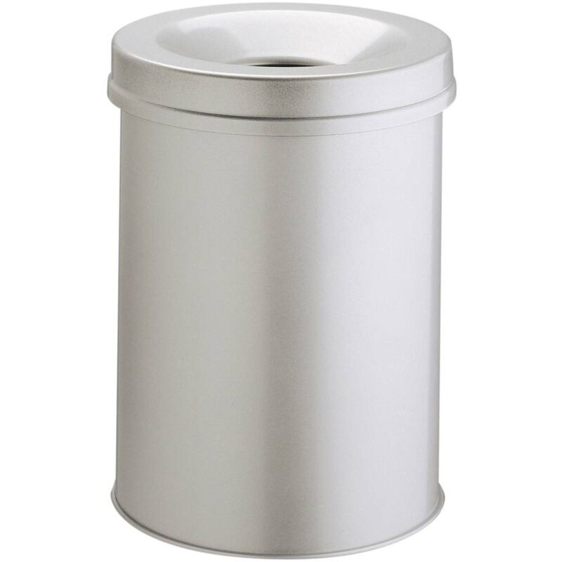foto del prodotto 330510 cestino per la carta 15 l x a 260 mm x 357 mm acciaio grigio 1 pz. durable