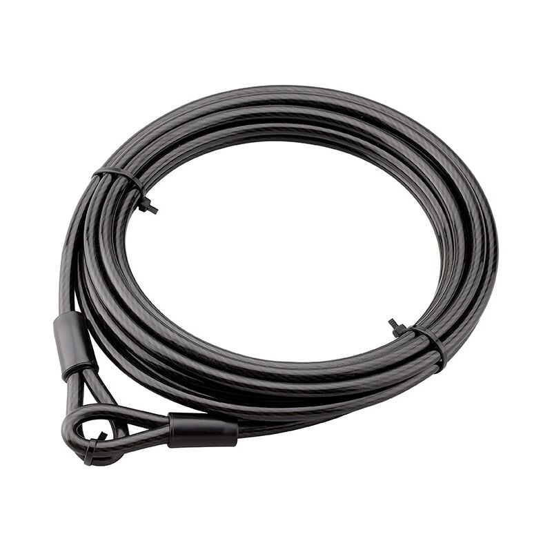 foto del prodotto thirard cavo antifurto twisty, bicicletta, casette da giardino, 8, 6,00m, guaina in acciaio pvc