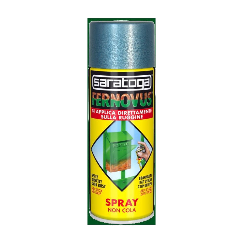 foto del prodotto saratoga vernice antiruggine spray fernovus 400ml verde prato brillante
