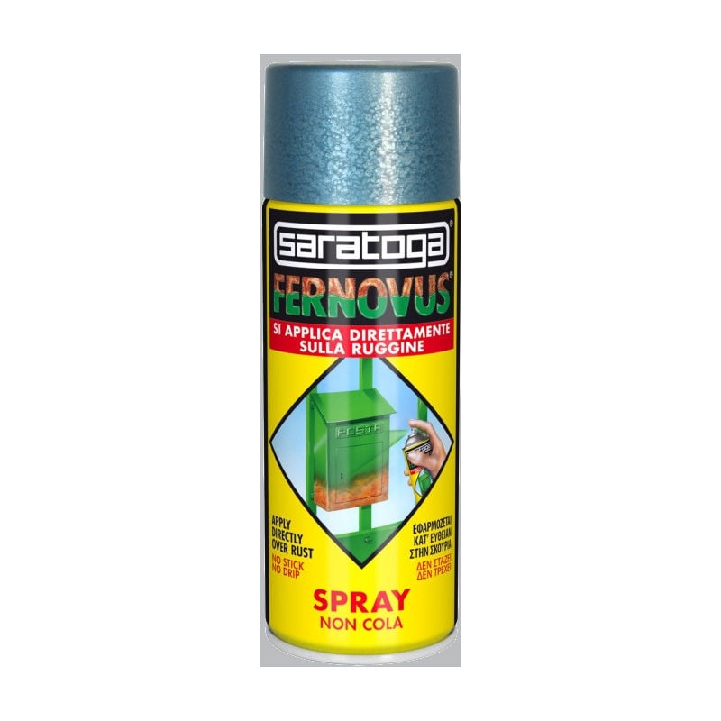 foto del prodotto saratoga vernice antiruggine spray fernovus 400ml grigio perla brillante