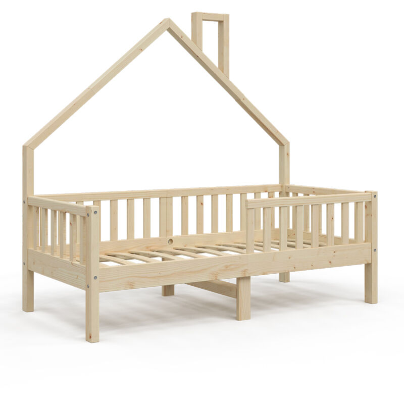 foto del prodotto vitalispa letto montessori bambini noemi, legno naturale, 80x160 cm