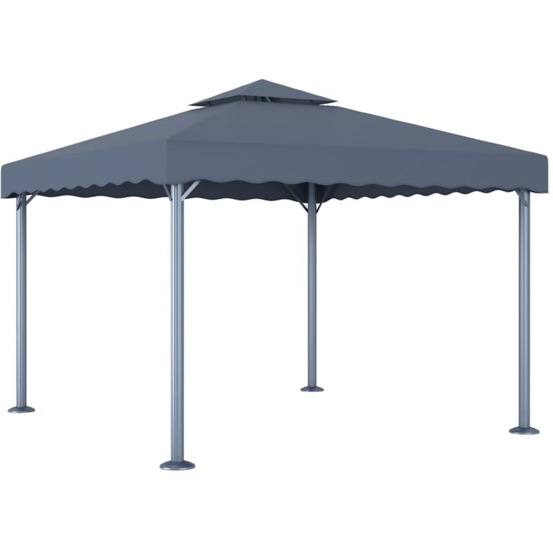 foto del prodotto vidaxl gazebo 300x300 cm antracite alluminio